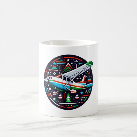 セスナクリスマスマグ コーヒーマグカップ (中央)