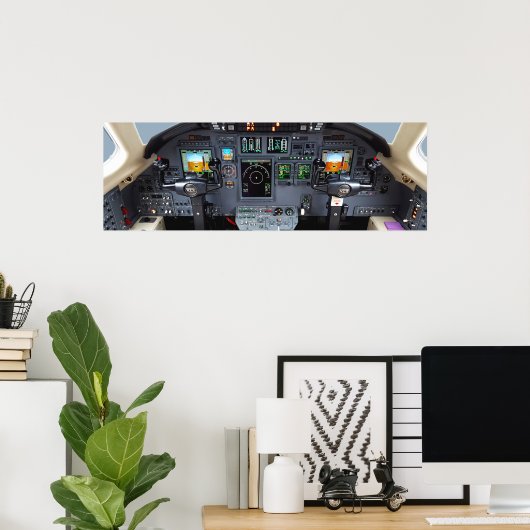 セスナ引用文献XLS楽器パネル ポスター (ホームオフィス)
