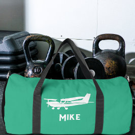 セスナ航空機 クールデザイン Simple Green Aviation カスタム ダッフルバッグ