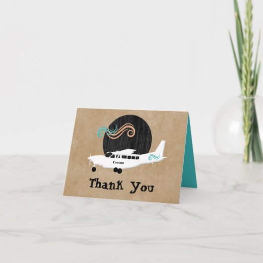セスナ飛行機サンキューカード サンキューカード (正面)