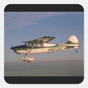 セスナ170 1953年、SonomaのCA_Classicの航空 スクエアシール