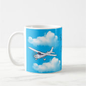 セスナ172パイロットMug 1 コーヒーマグカップ (左)