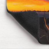 セスナ172号夕日 マウスパッド (コーナー)