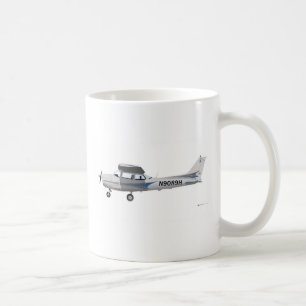 セスナ172 Skyhawkの青 コーヒーマグカップ