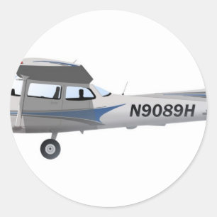 セスナ172 Skyhawkの青 ラウンドシール