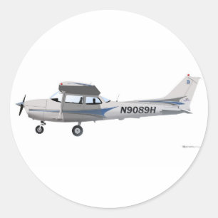 セスナ172 Skyhawkの青 ラウンドシール