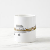 セスナ172 Skyhawkブラウン コーヒーマグカップ (中央)