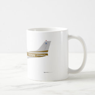 セスナ172 Skyhawkブラウン コーヒーマグカップ