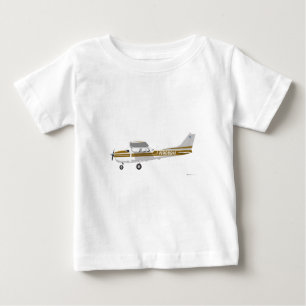 セスナ172 Skyhawkブラウン ベビーTシャツ