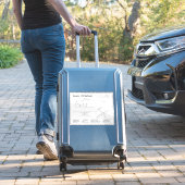 セスナ172 Skyhawk – 飛行機の設計図プランBD シール (スーツケースインサイチュ)