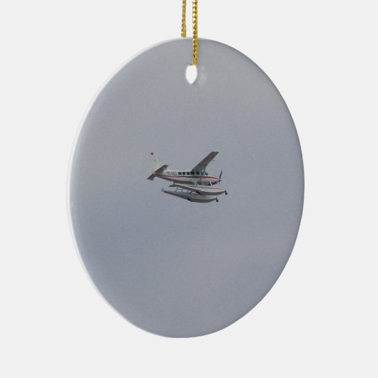 セスナ208のキャラバンの水上飛行機 セラミックオーナメント (右)