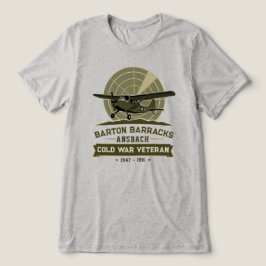 セスナ O-1 バードドッグ 冷戦退役軍人 トライブレンドTシャツ