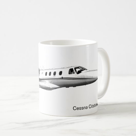 セスナCitationJet飛行機マグ コーヒーマグカップ (正面右)