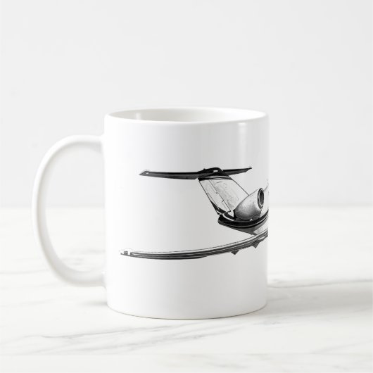 セスナCitationJet飛行機マグ コーヒーマグカップ (左)