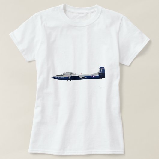 セスナT-37のトンボ68902 Tシャツ (デザイン正面)