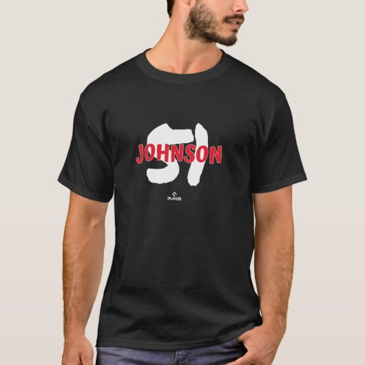 セス・ジョンソン フィラデルフィア ベースボール 名前と背番号 Tシャツ (正面)