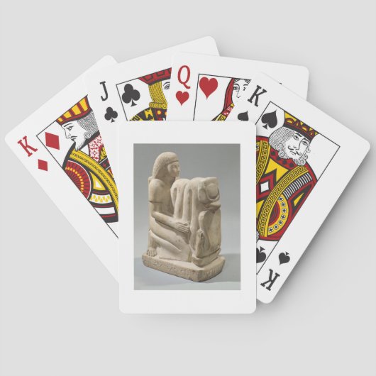 セタウ像コブラ女神ネクフブを表す トランプ (裏面)