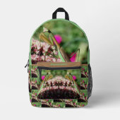 セダム祈フラワーのマンティパーソナライズされたス プリントバックパック (正面)