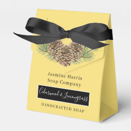 セダルウッド素朴レモングラスアーティザンソープビーズボックス フェイバーボックス