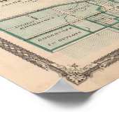 セダルビルを持つフォートワインの地図 ポスター (角)