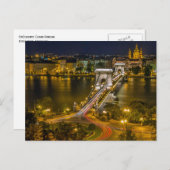 セチェンイチェーンブリッジブダペスト,ハンガリー ポストカード (正面/裏面)