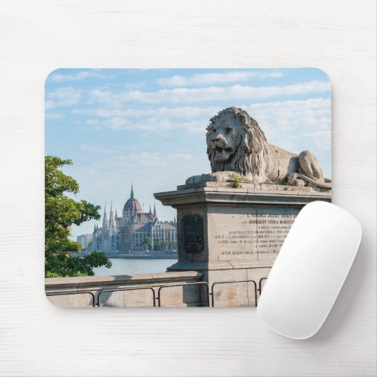 セチェーニ鎖橋とハンガリー議会 マウスパッド (マウス)