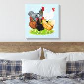 セックスで結ばれたニワトリ キャンバスプリント (インサイチュ (寝室))