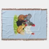 セックスで結ばれたニワトリ スローブランケット (正面)