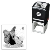 セックスで結ばれたニワトリ セルフインキングスタンプ (インサイチュ)