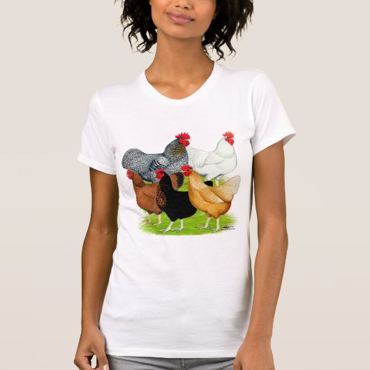 セックスで結ばれたニワトリ Tシャツ (正面)