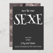 セックス 招待状 (正面/裏面)