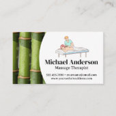 セッションのマッサージセラピスト 名刺 (正面)