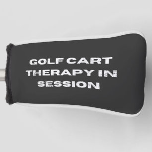 セッションゴルフにおけるゴルフカートおもしろいセラピー ゴルフヘッドカバー