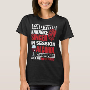 セッシーのカラオケ歌唱用マイクカラオケ歌手 Tシャツ