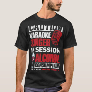 セッシーのカラオケ歌唱用マイクカラオケ歌手 Tシャツ