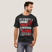 セッシーのカラオケ歌唱用マイクカラオケ歌手 Tシャツ (正面フル)