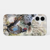 セッターとキジ iPhone 16ケース (裏面横)