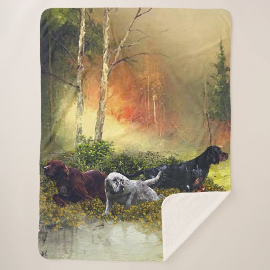 セッターズファミリ シェルパブランケット (正面)