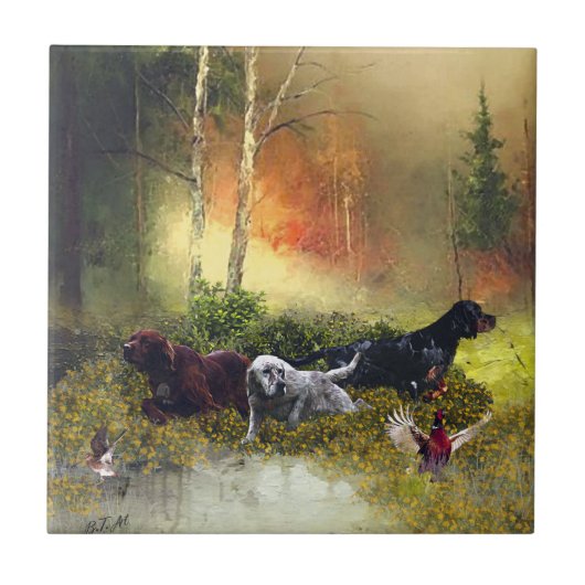 セッターズファミリ タイル (正面)