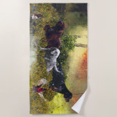 セッターズファミリ ビーチタオル (正面)