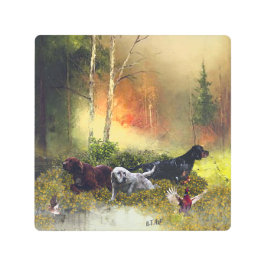 セッターズファミリ メタルプリント