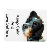 セッターラブフォトマグネット マグネット (横)