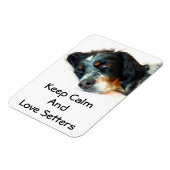 セッターラブフォトマグネット マグネット (左側)