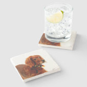 セッター愛 ストーンコースター (横)