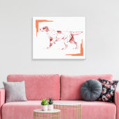 セッター犬 キャンバスプリント (インサイチュ (リビング))