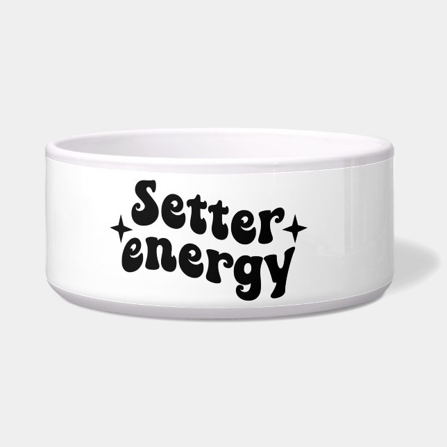 セッター エナジー セラミック ドッグ ボウル (左)