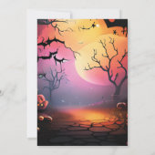 セッティングサンこうもりカボピンハロウィーン 招待状 (裏面)