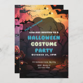 セッティングサンこうもりカボピンハロウィーン 招待状 (正面/裏面)