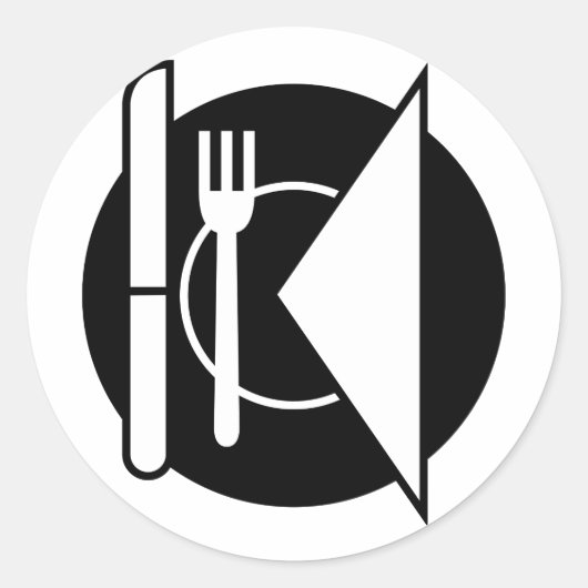 セッティングステッカーの配置 ラウンドシール (正面)