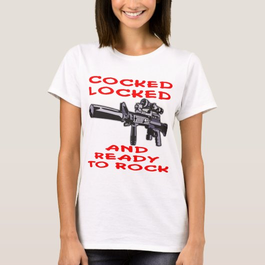 セットされたロックされたおよび揺れること準備ができた Tシャツ (正面)